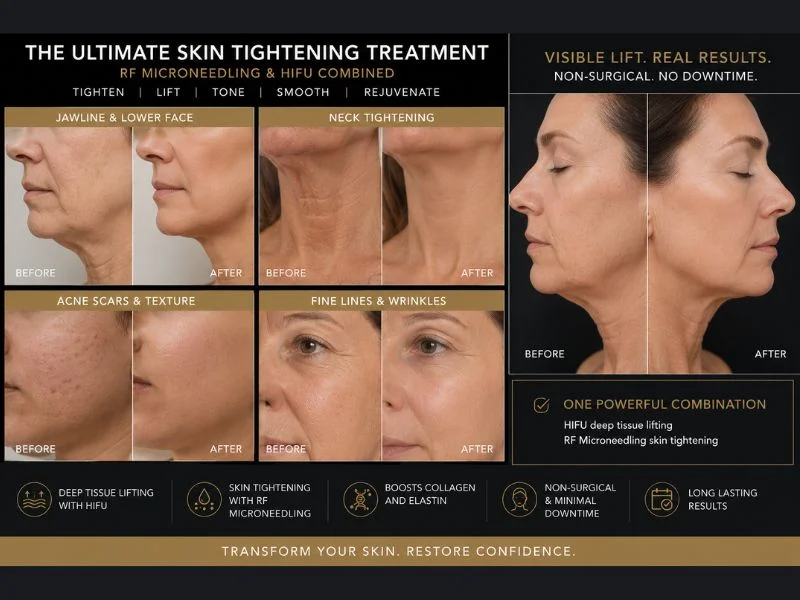 Results of combined treatment for the ultimate skin tightening treatment Stanmore