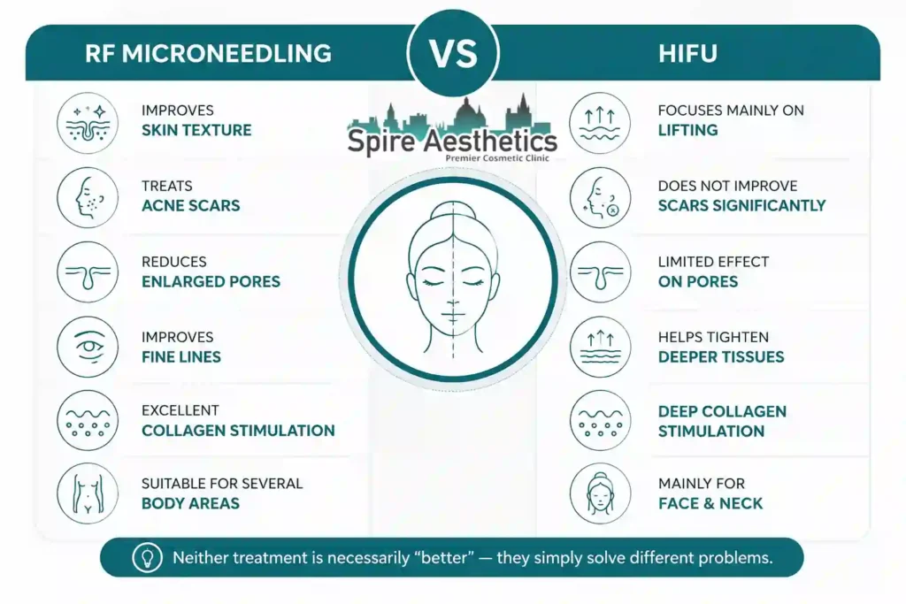 RF Microneedling vs HIFU: Which Treatment Gives Better Results Stanmore?